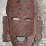 Old Nepalese cast iron mask