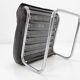 Fauteuil et ottomane en cuir 1950s