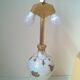 Porcelain and brass lamp by GIULIA MANGANI c.1980