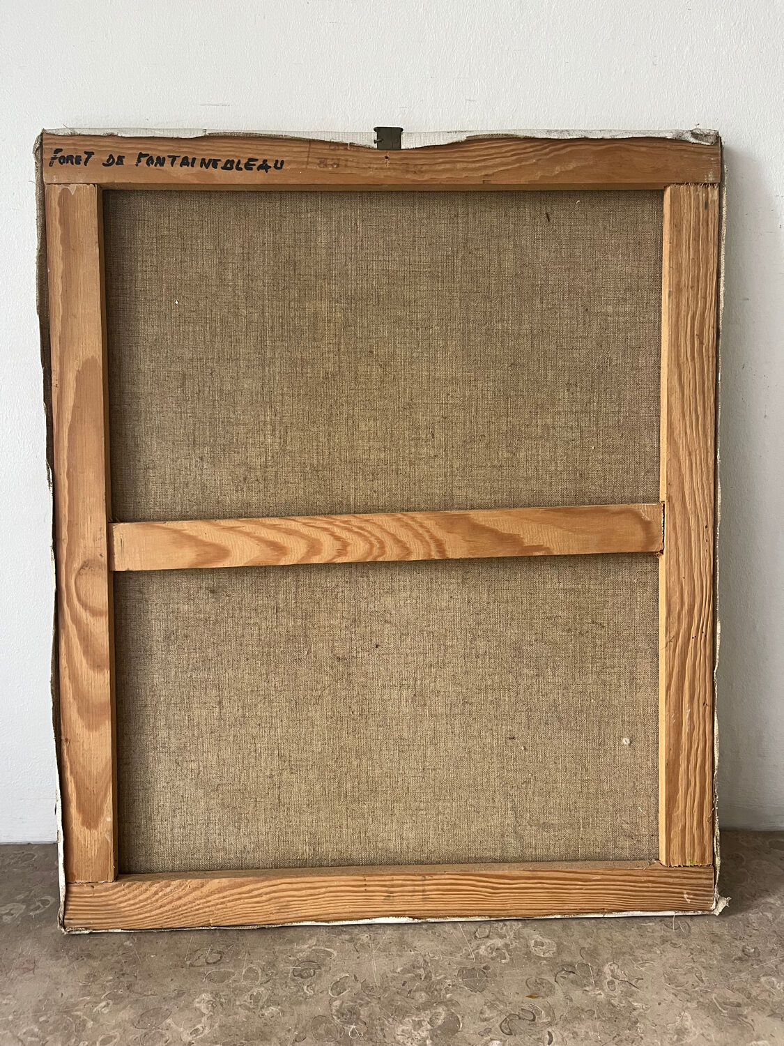 Forêt de Fontainebleau, signé R Vacher