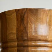 Striped vase in solid wood, 19th century