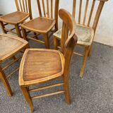 Set of 6 raw bistro chairs