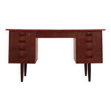 Teak desk, Danish design, 1970s, production: Denmark