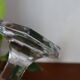 Crystal decanter Saint Louis / Baccarat - Cato flat ribs - Epoch XIXth - 21 cm