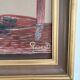 Old Oil Painting on Canvas Still Life Flower Bouquet Framed