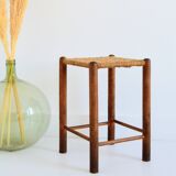 Vintage rope and wood stool