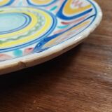 XXL Presentation Plate Multicolored Circles