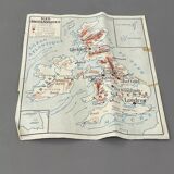 Old double-sided school map, Rossignol edition
