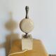 Pied de lampe Philippe Barbier en travertin – années 1970