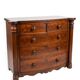 Commode galbée ancienne en acajou