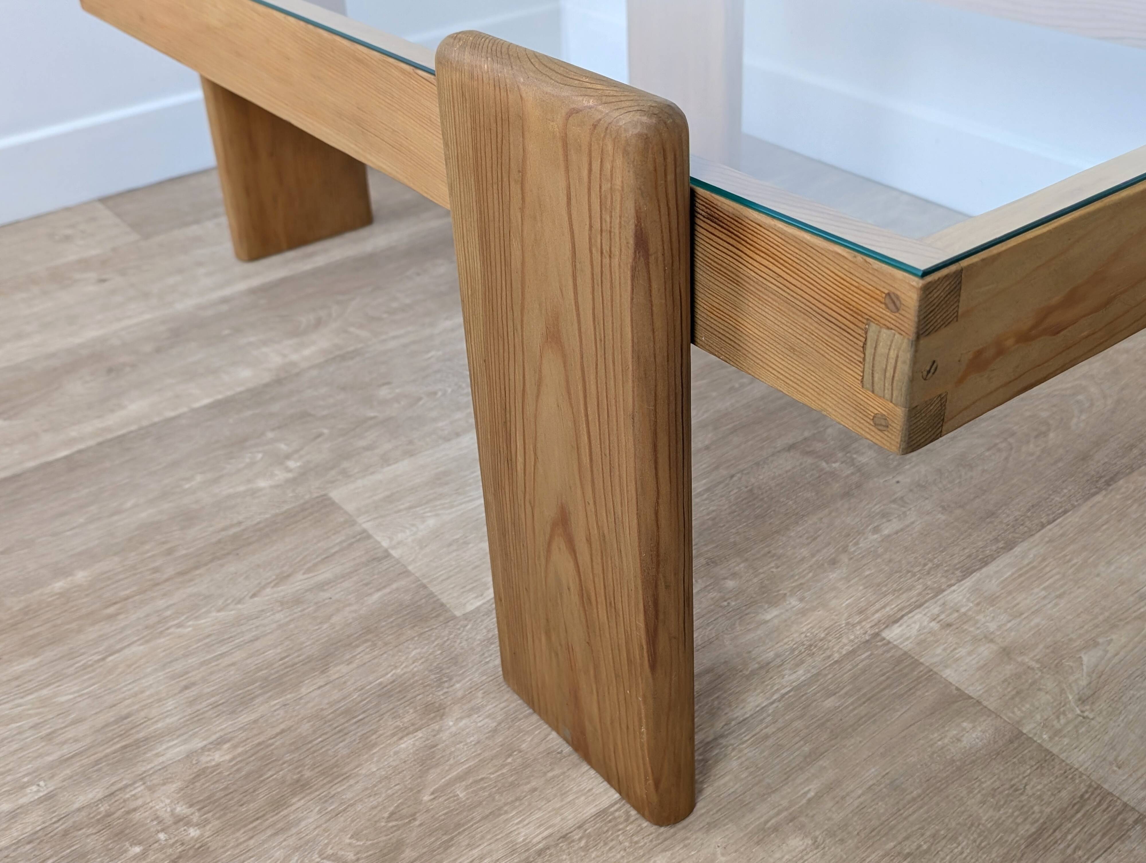 Solid pine coffee table