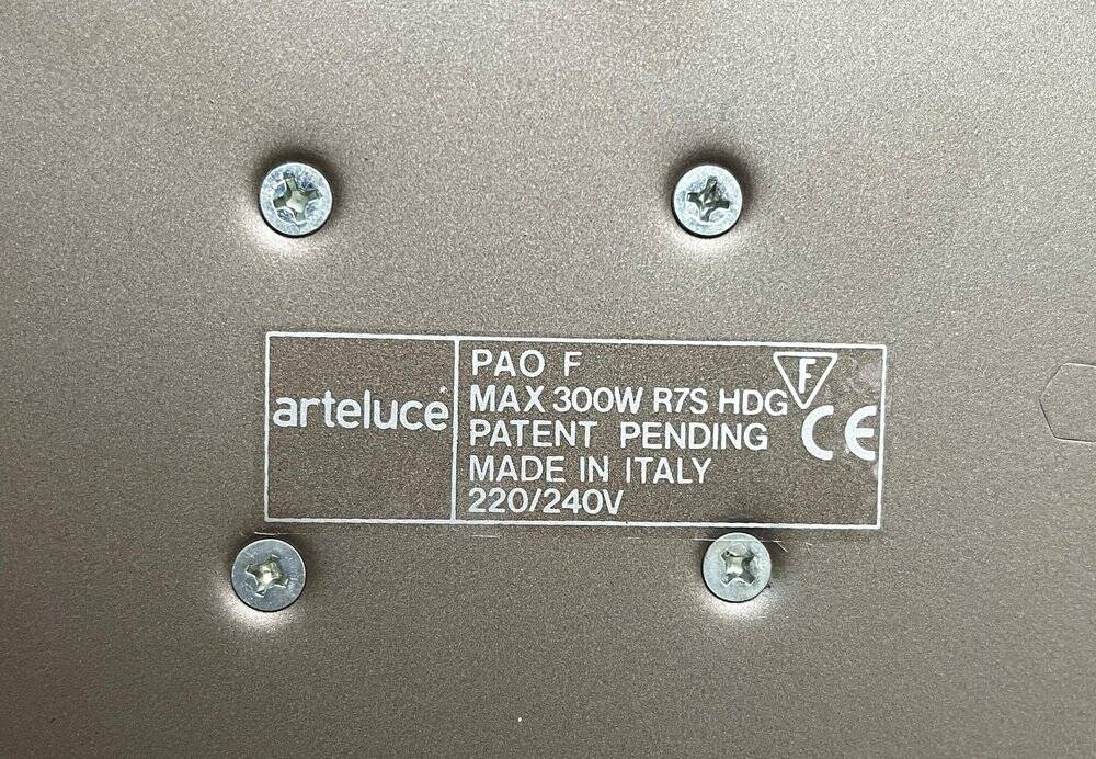 Postmodern floor lamp model Pao F by Matteo Thun for Arteluce, Italy, 1990s.