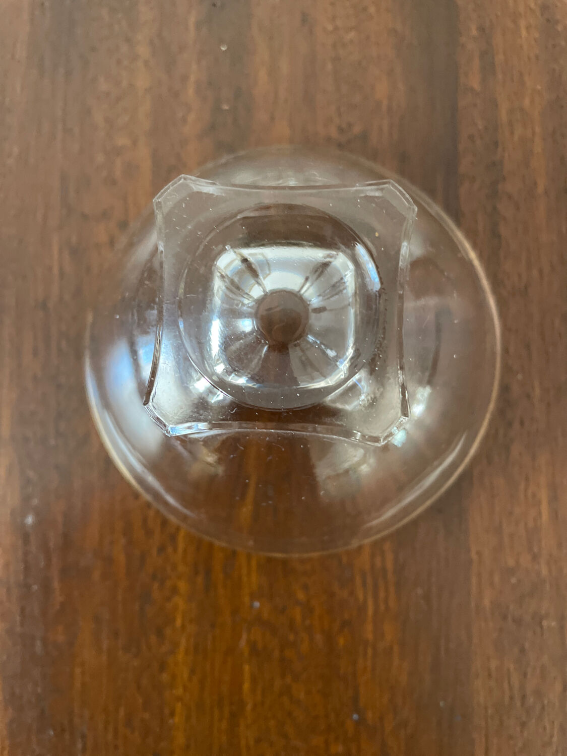 Set of 7 glass ramekins 1950