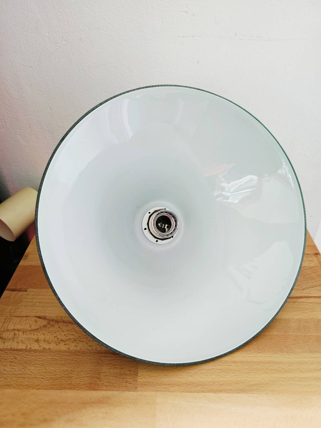 Green opaline pendant light