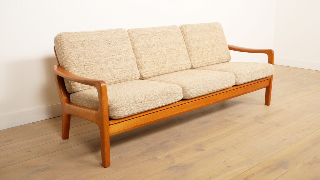 Vintage sofa | 3-seater | Daybed | Juul Kristensen | Cream