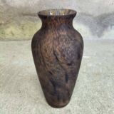Vase verre soufflé, verrerie de Vianne
