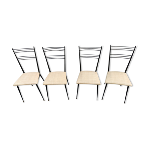 4 chaises colette gueden vintage