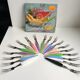 Set of 18 mini forks fruit aperitif 70s
