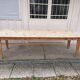 Large vintage wooden farmhouse table, 2.45m, 8 people