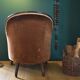 Fauteuil crapaud chocolat