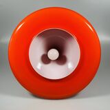 1960s/70s UFO Ceiling Lamp Hanging Lamp by Doria Leuchten Glass Space Age