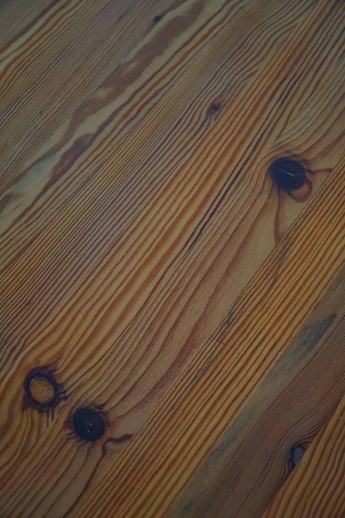Mid-century Swedish coffee table in solid pine, attributed to Sven Larsson, 1960s.