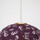60s-70s pendant light, liberty print umbrella with fringes