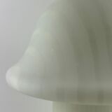 White glass Peill and Putzler mushroom table lamp XL
