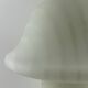 White glass Peill and Putzler mushroom table lamp XL