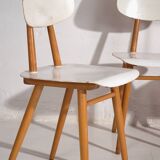 Vintage white chairs (circa 1960). 3-piece set #1