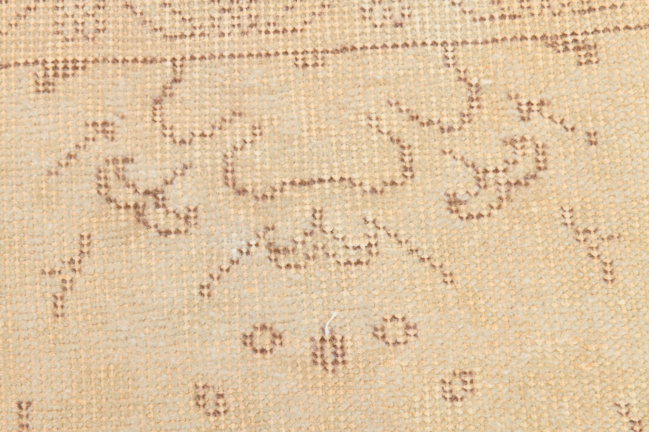 6x9 Beige & Brown Handmade Turkish Rug 285x178Cm