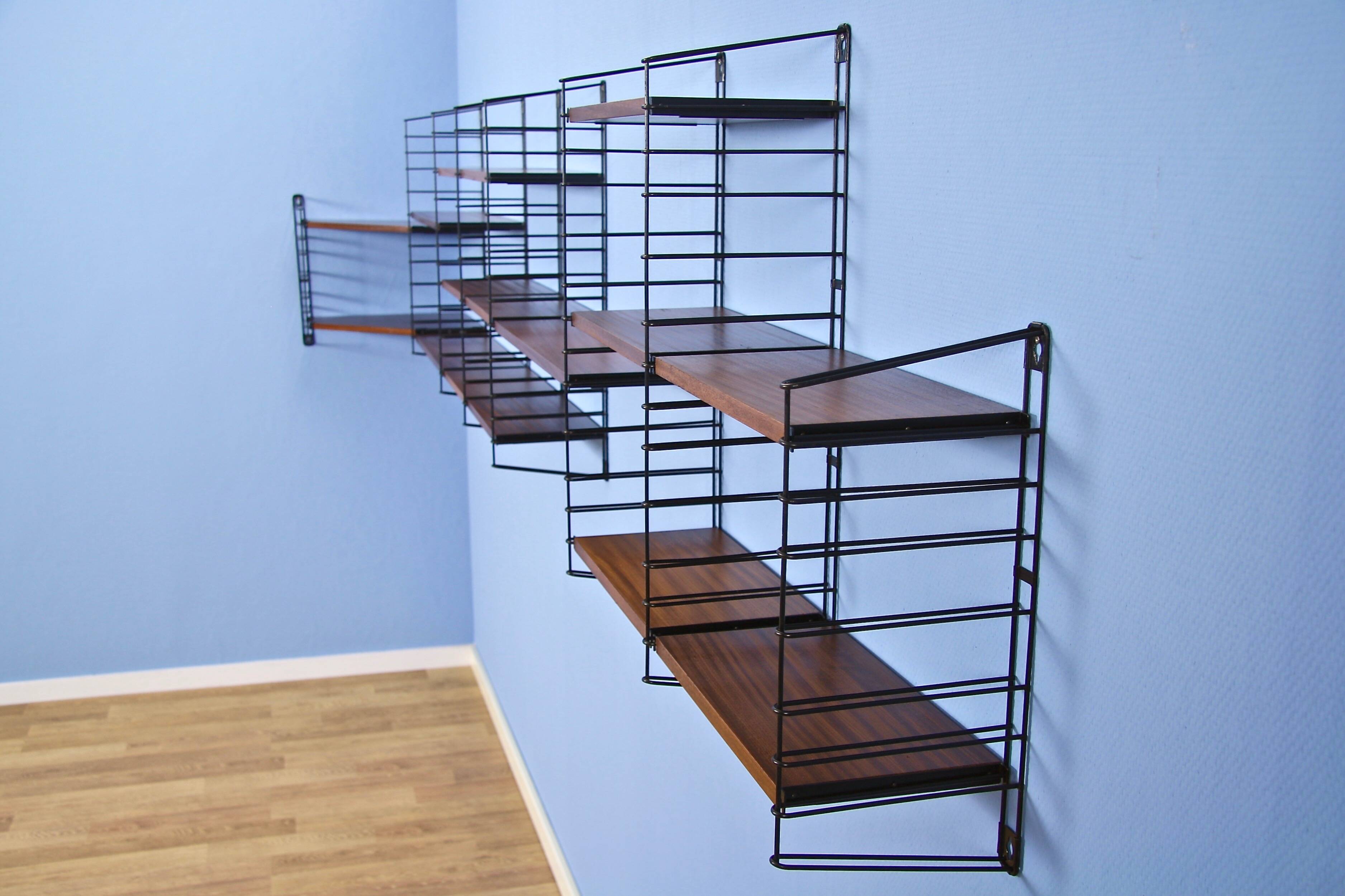 Dutch modular shelving unit by A. Dekker for Tomado, 1960s