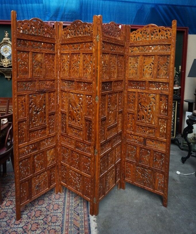 Original screen and authentic indian wooden hand carved