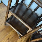 Pair of rattan shelves from the 70s