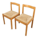 Pair of vintage Italian rope chairs - 1970s