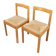 Pair of vintage Italian rope chairs - 1970s