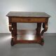 Trumeau / table d'appoint français des années 1830 avec marqueterie de bois