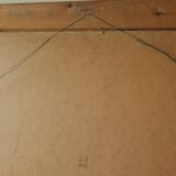 Original mid-century oil painting on Swedish canvas "Autumn Day Järvsö"