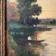 Painting XIXth oil on wood