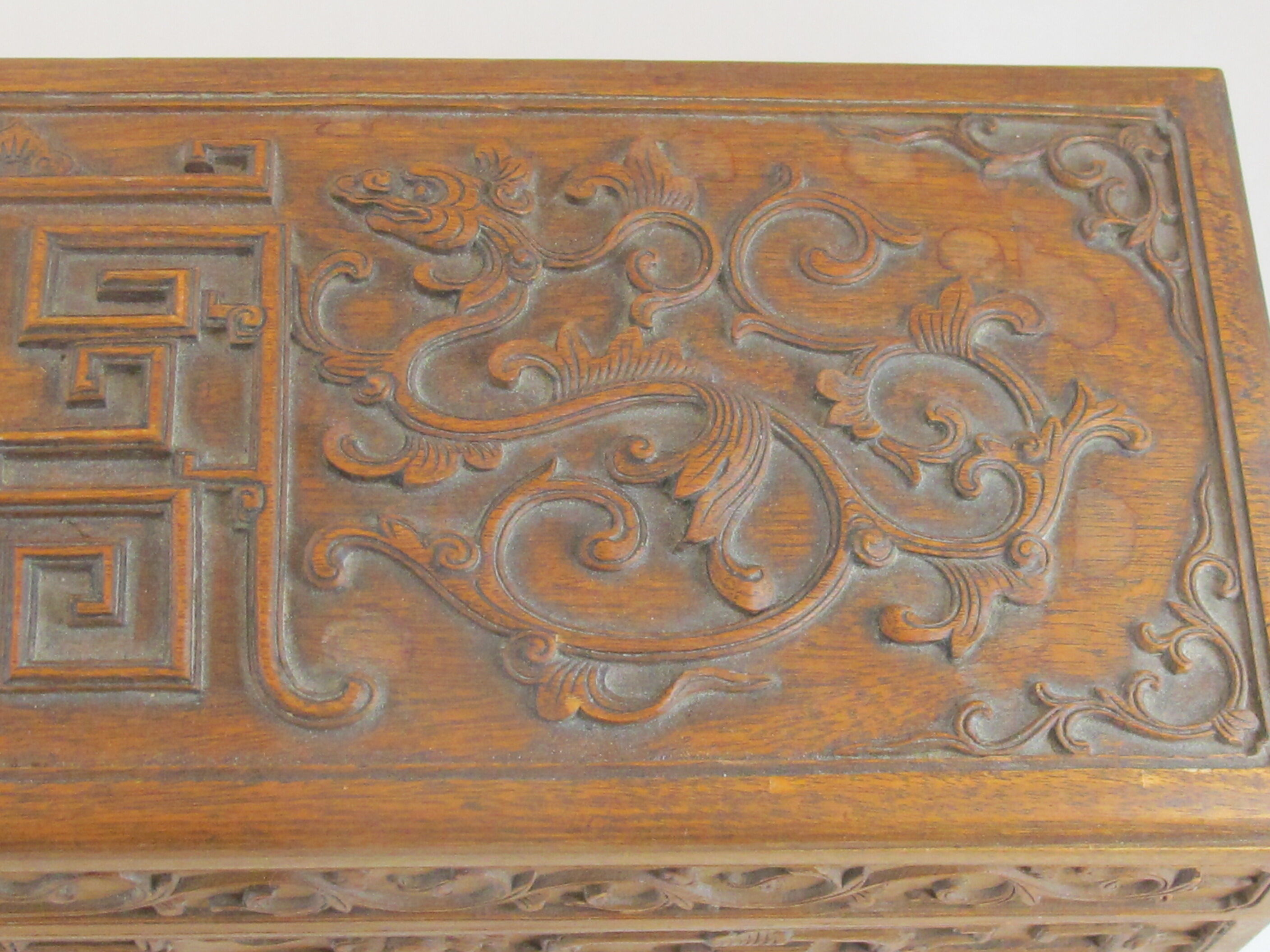 Ancient Asian carved box