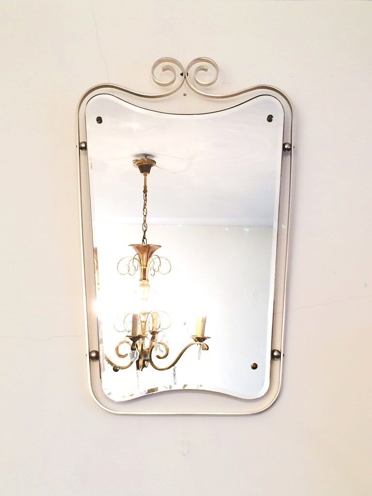 Miroir forme libre " blason " doré 74 x 46cm