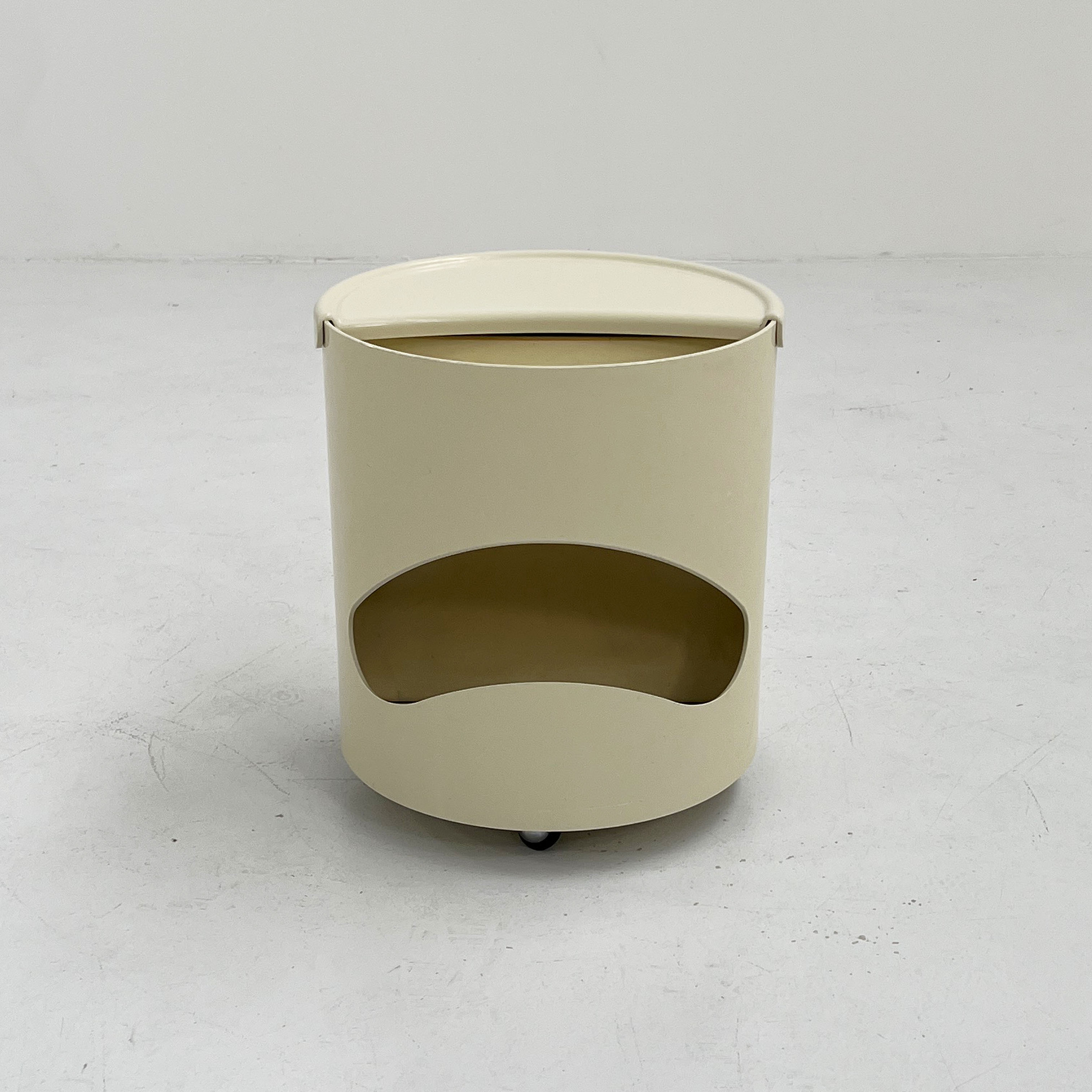 White Robo side table by Joe Colombo for Elco, 1970