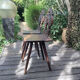 Pair of Alsatian chairs from the late 18th century with carved backs.