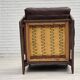 1970s, Scandinavian highback armchair, brown furniture leather, dark beech.