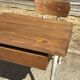 Renovated antique desk with inkwell