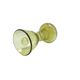Mid-century modern vase, olive glass, Poland, 1970s.