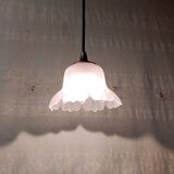 Art Deco style pressed glass portable lamp - mid-20th century