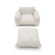 Marenco armchair set with ottoman by Mario Marenco for Arflex, 1970s