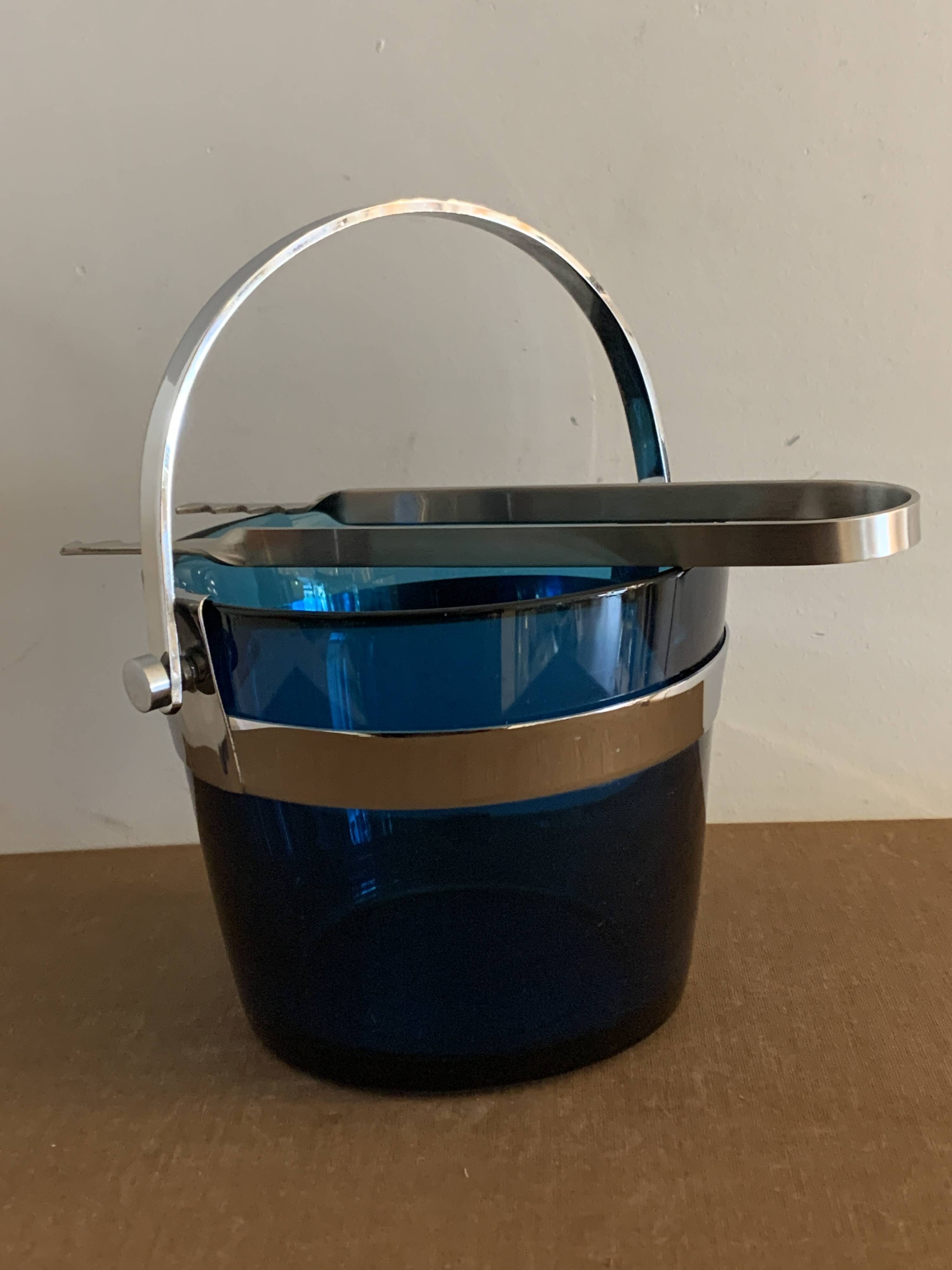 Scandinavian Fuga Orrefors ice bucket by Sven Palmquist, 1950