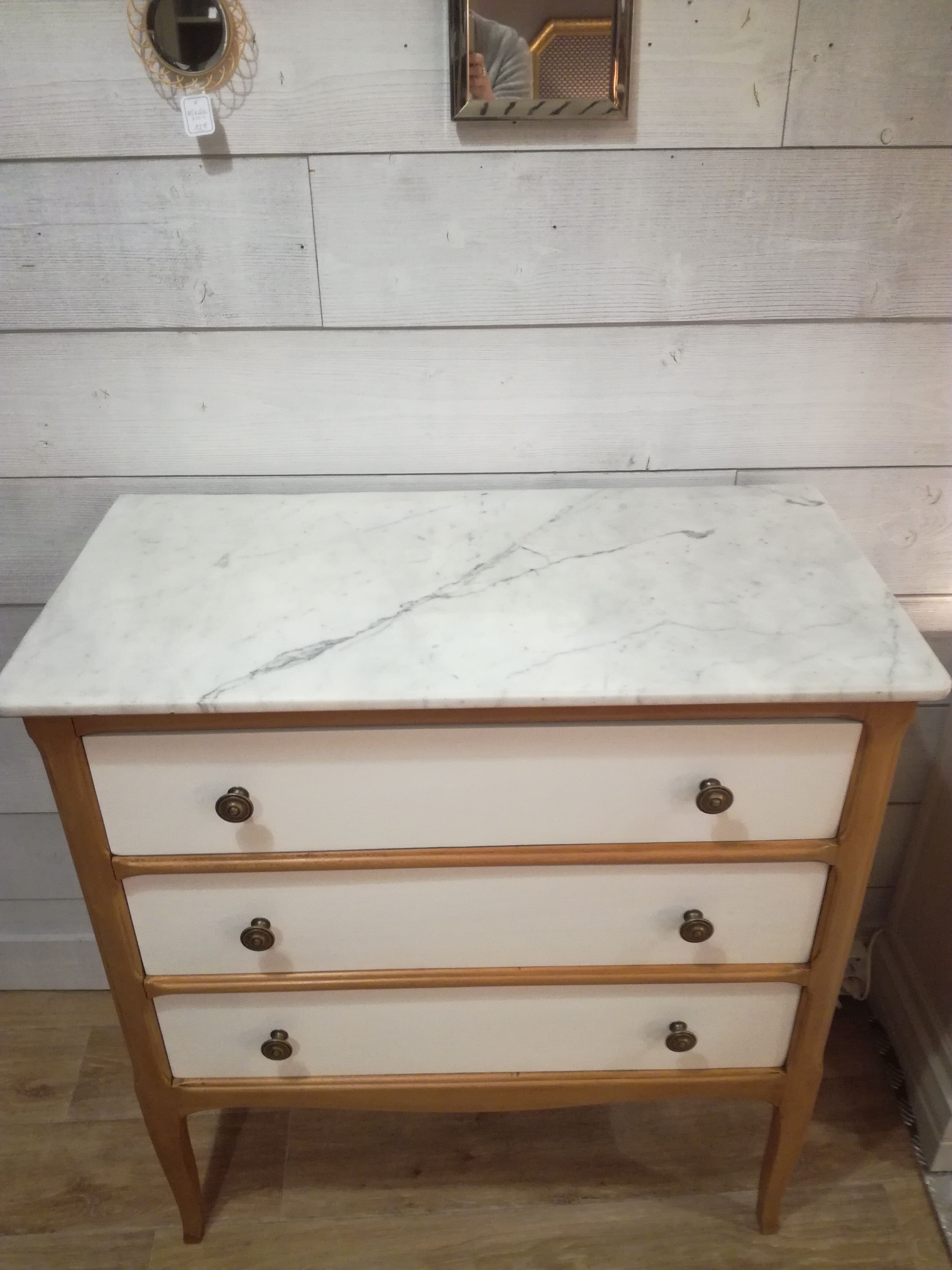 Dresser with marble
